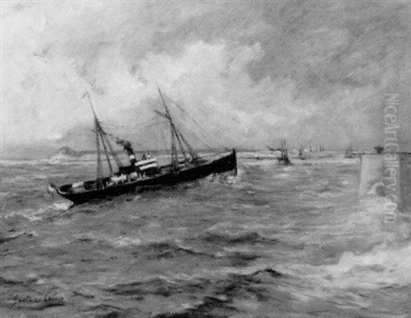 Le Vapeur Oil Painting by Gustave Colin