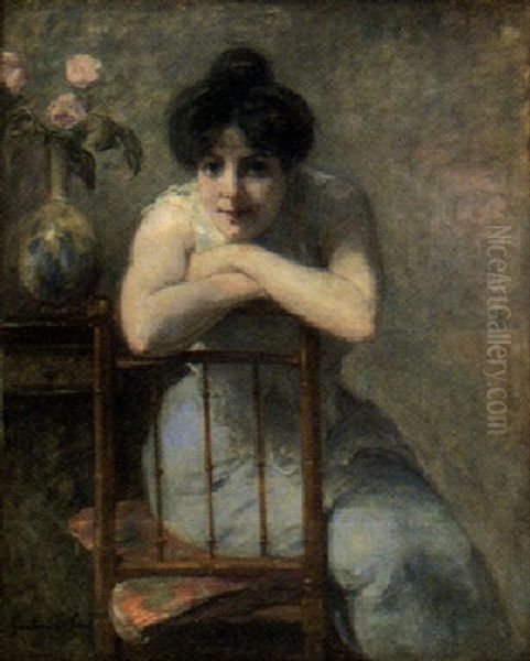 Le Matin Oil Painting by Gustave Henri Colin