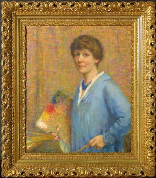 Self-portrait Oil Painting by Ethel Blanchard Collver