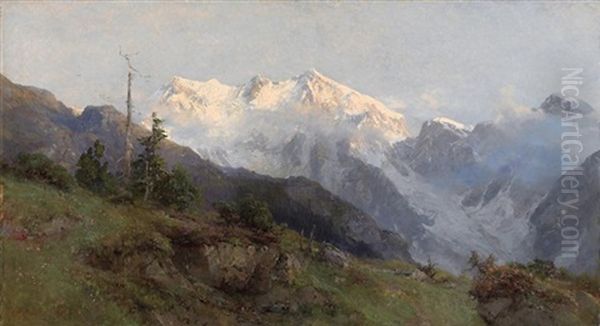 Partie In Den Alpen Oil Painting by Edward Theodore Compton