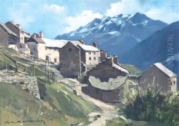 Ventelon Pres De La Grave Oil Painting by Charles Henry Contencin