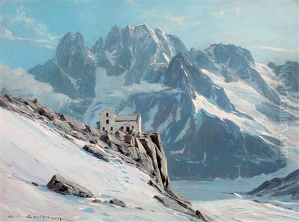 Le Refuge Du Requin Oil Painting by Charles Henry Contencin