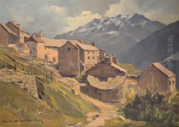 Ventelon, Environ De La Grave Oil Painting by Charles Henry Contencin