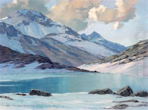 Les Sept Laux Oil Painting by Charles Henry Contencin