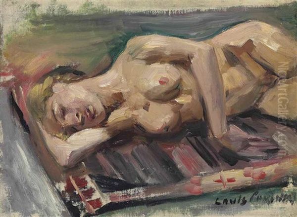 Weiblicher Halbakt Oil Painting by Lovis Corinth