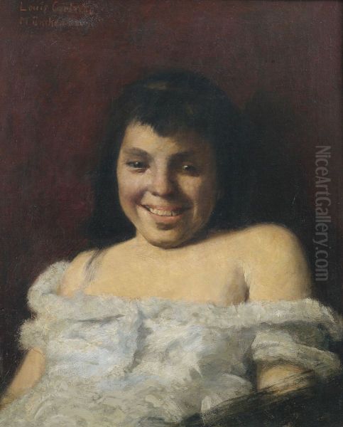 Lachendes Madchen Oil Painting by Lovis (Franz Heinrich Louis) Corinth