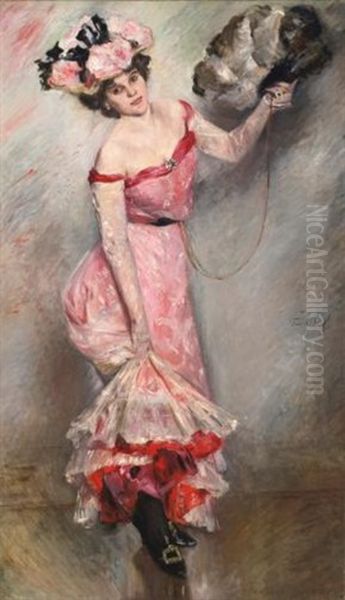 A Portrait Of Elly Oil Painting by Lovis (Franz Heinrich Louis) Corinth
