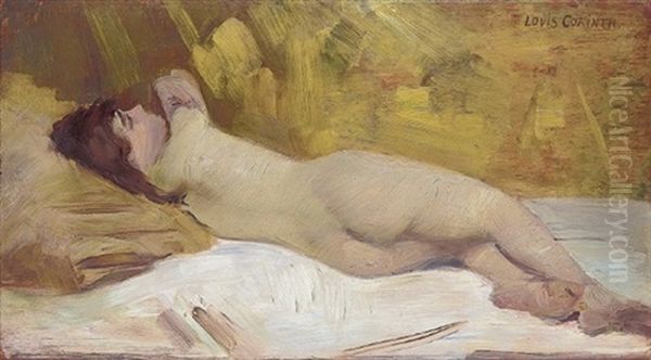 Liegender Ruckenakt Oil Painting by Lovis Corinth