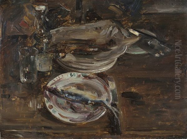 Katerfruhstuck Oil Painting by Lovis Corinth