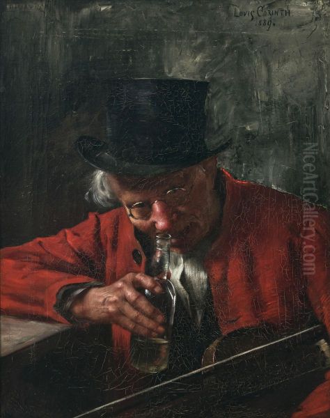 Der Alte Trinker Oil Painting by Lovis (Franz Heinrich Louis) Corinth