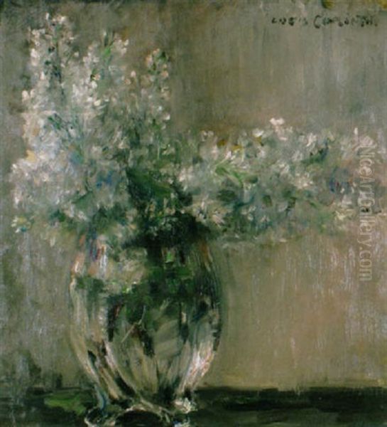 Stillleben Mit Weissem Flieder Oil Painting by Lovis Corinth
