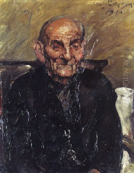 Alter Mann Oil Painting by Lovis (Franz Heinrich Louis) Corinth