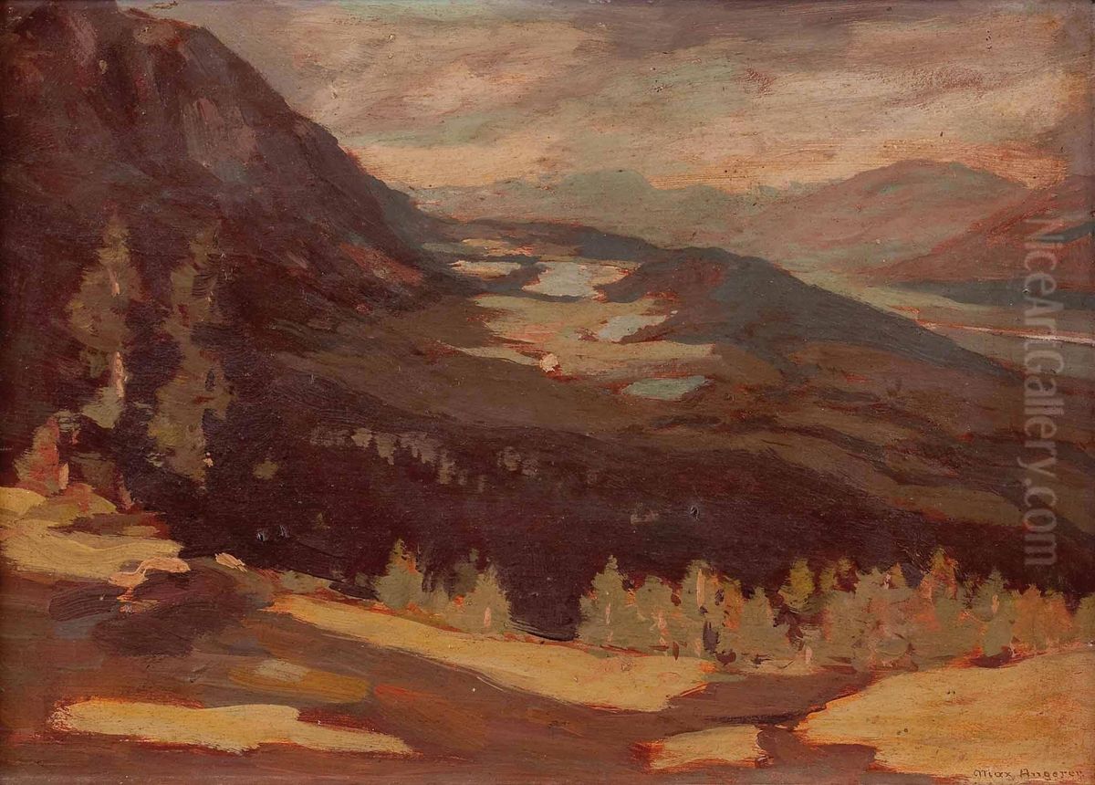 Tiroler Landschaft Oil Painting by Max Angerer