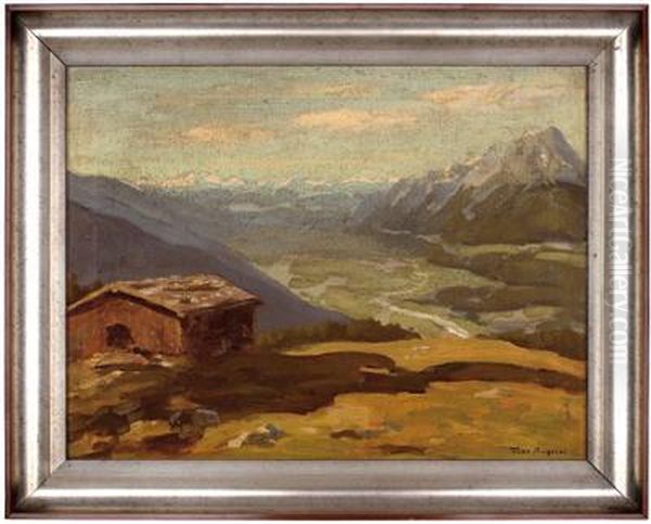 Blick Ins Inntal Oil Painting by Max Angerer