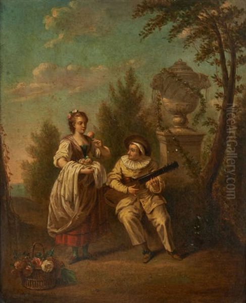 La Serenade Oil Painting by Alphonse Cornet