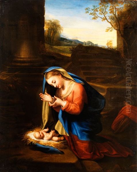 Madonna Mit Kind Oil Painting by  Correggio
