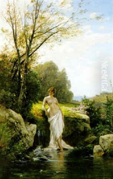 Venus Vid Kallan Oil Painting by Hermann David Salomon Corrodi