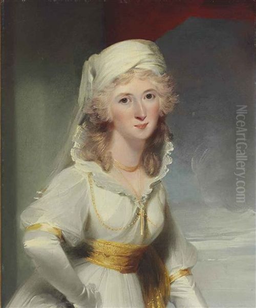 Portrait Of Dorothy Style, Half-length Oil Painting by Richard Cosway