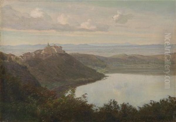 Italienische Lanschaft Oil Painting by Janus Andreas Bartholin La Cour