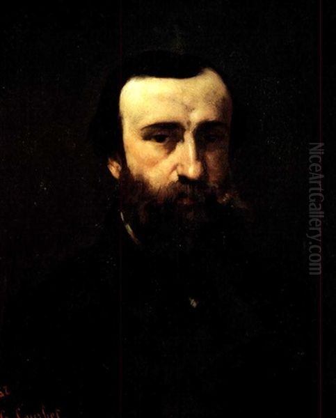 Portrait De Monsieur Nicolle Oil Painting by Gustave Courbet