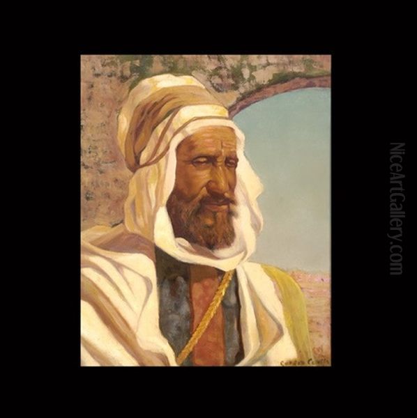 Man Of Morocco Oil Painting by Gordon Coutts