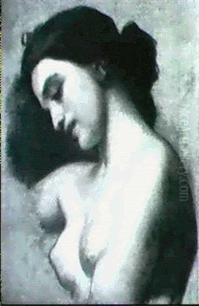 Buste De Femme Oil Painting by Thomas Couture