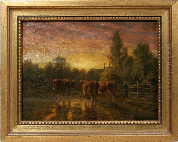 Evening Oil Painting by Thomas Bigelow Craig