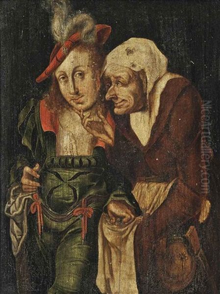 The Ill-matched Lovers Oil Painting by Lucas Cranach the Younger
