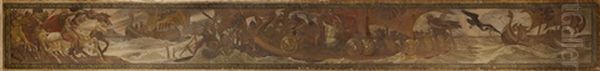 The Skeleton In Armor Oil Painting by Walter Crane