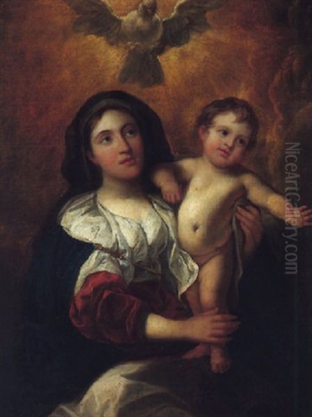 The Virgin And Child Oil Painting by Caspar de Crayer