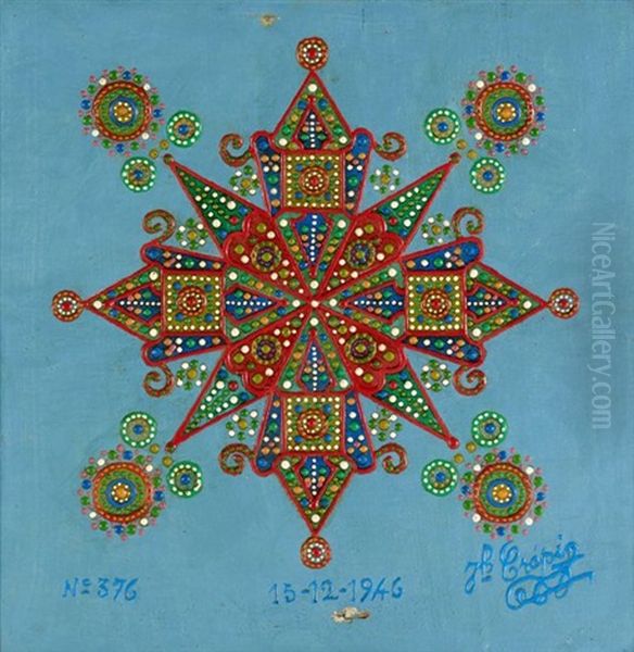 Tableau No. 376, 1946 Oil Painting by Joseph (Fleury Joseph) Crepin