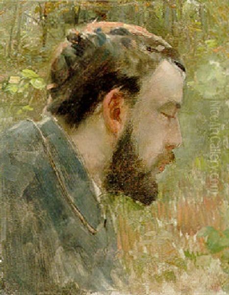 Portrait De Seurat Oil Painting by Henri-Edmond Cross