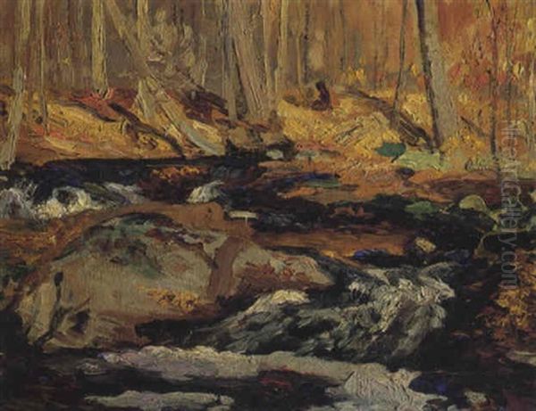 Wild Cat Creek - Autumn Oil Painting by Maurice Galbraith Cullen