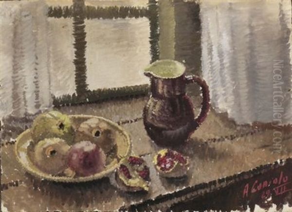 Natura Morta Con Brocca Oil Painting by Armando Cuniolo