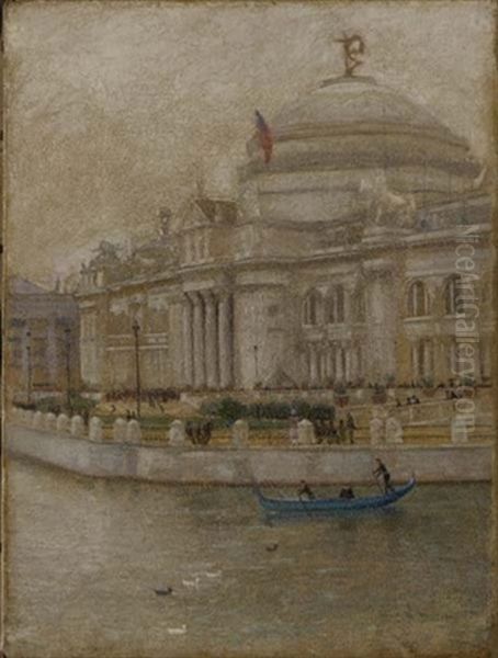 Art Palace Of Columbian Exposition Of Chicago Oil Painting by Charles Courtney Curran