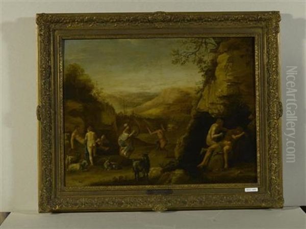 Bukolische Szene Oil Painting by Abraham van Cuylenborch