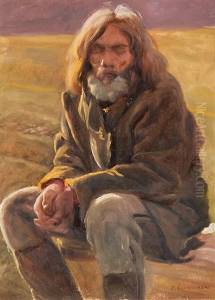 Sybirak Oil Painting by Zefir Cwiklinski