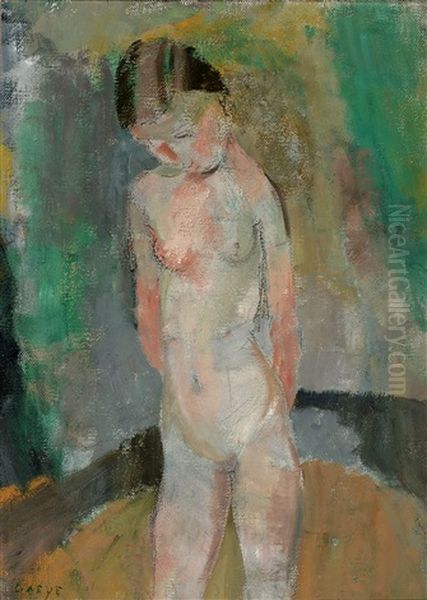 Petit Nu Oil Painting by Hippolyte Daeye
