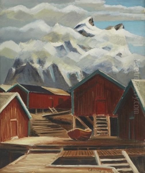 Sjobodar Oil Painting by Ewald Dahlskog