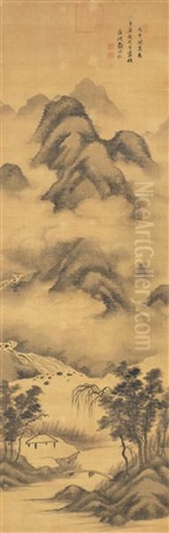 Misty Landscape Oil Painting by  Dai Mingyue