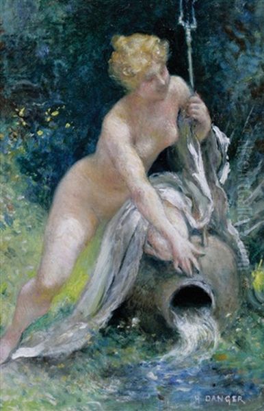 Water Nymph Oil Painting by Henri Camille Danger