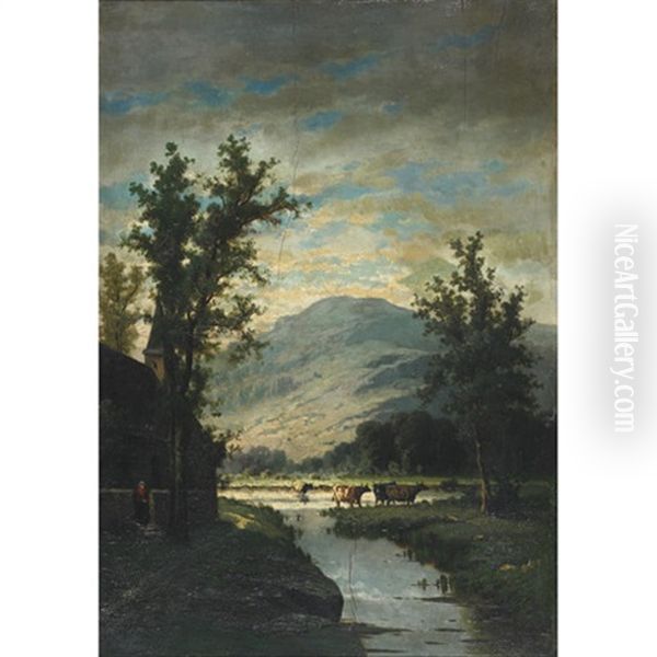 En Artois Oil Painting by Charles Francois Daubigny