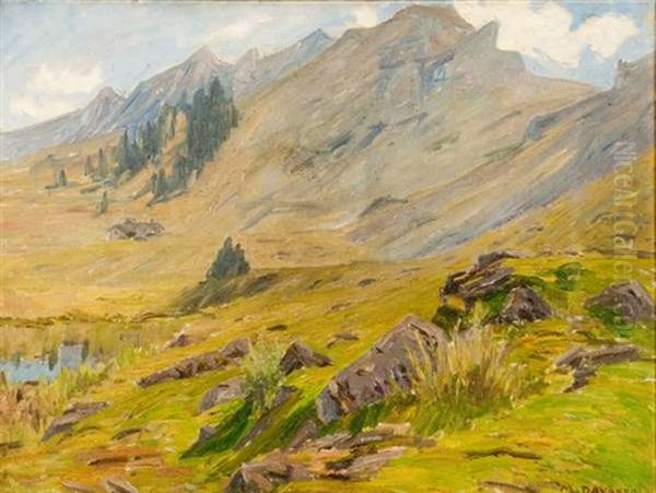 Paesaggio Montano Oil Painting by Marco Davanzo