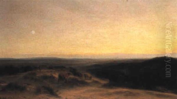 The Gleaming Landscape Oil Painting by Henry William Banks Davis