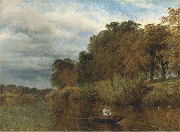 Still Waters Oil Painting by Henry Dawson