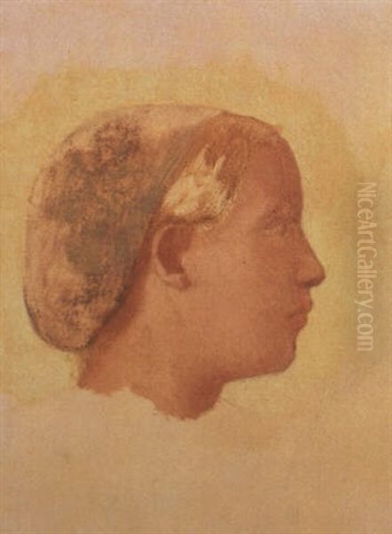 Marguerite De Gas Oil Painting by Edgar Degas