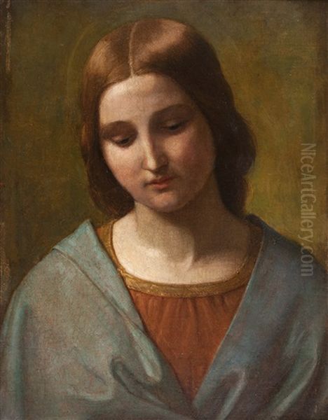 Madonna Oil Painting by Ernst Deger