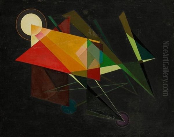 Heptagones Oil Painting by Felix Del Marle