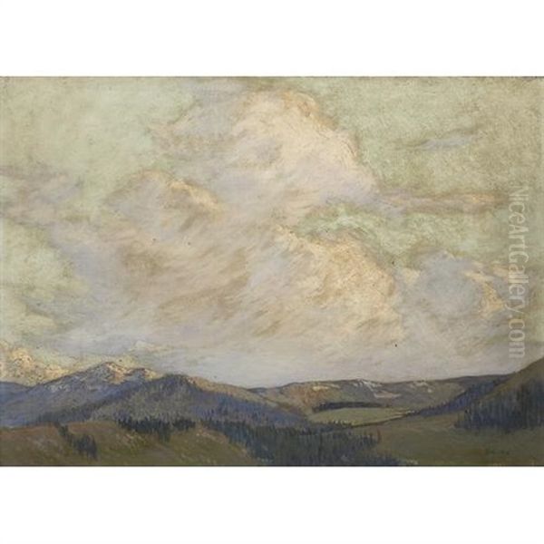 The West Wind Oil Painting by Maurice Auguste Del Mue