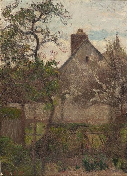 Verger En Fleurs Oil Painting by Joseph Marie Louis Delattre
